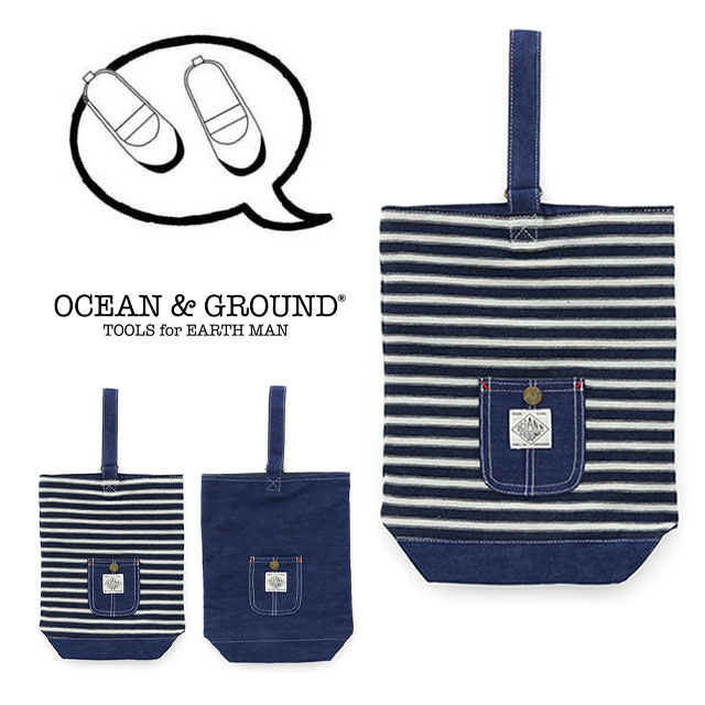 シューズバッグOCEAN&GROUND(NEW)シューズBAG BLUE BLUEサイズFree