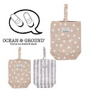 【ポイント10倍】【ネコポス送料無料!】OCEAN&GROUND【オーシャンアンドグラウンド】シューズバッグ DOT＆STRIPE【ベビー・キッズ】サイズ F