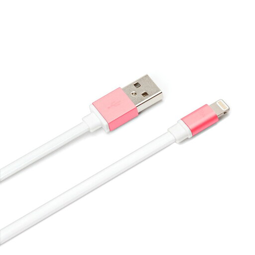 iCharger Apple MFi認証 Lightningコネクタ用 USBフラットケーブル0.8m ピンク PG-LC08M04PK【新品】 iCharger Apple MFi認証 Lightningコネクタ用 USBフラットケーブル0.8m ピンク PG-LC08M04PK【新品】