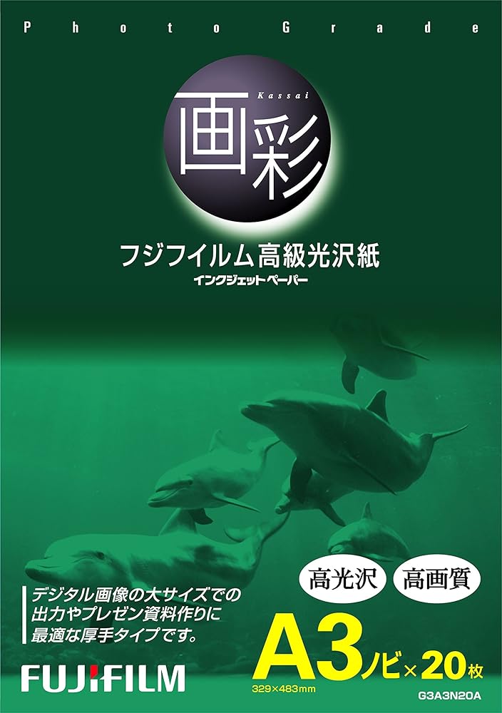 富士フイルム FUJIFILM 高級光沢紙 画彩 A3ノビ 20枚G3A3N20A【新品】