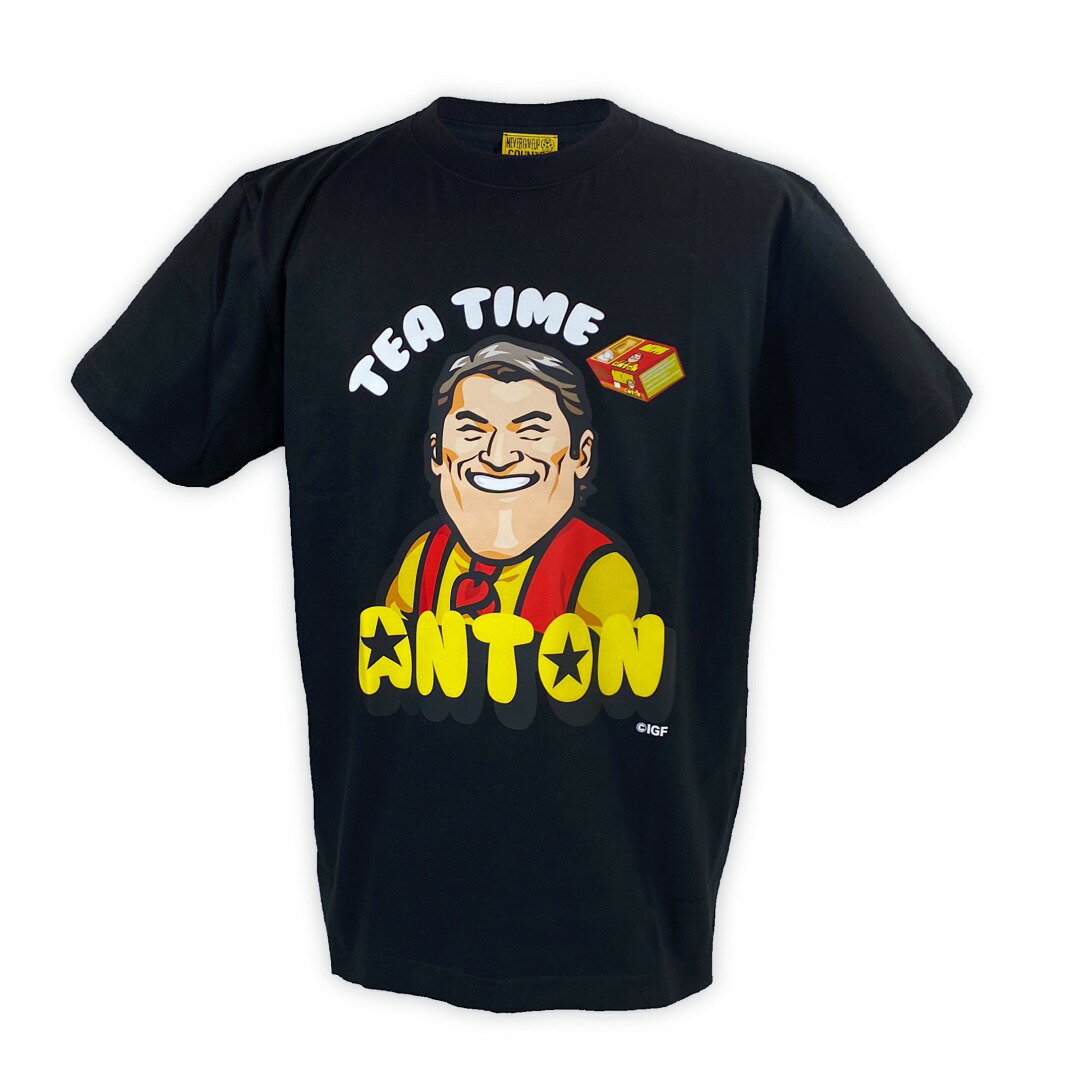 【メール便対応】アントニオ猪木 ANTON TEA TIME Tシャツ (ブラック) 新日本プロレス NJPW