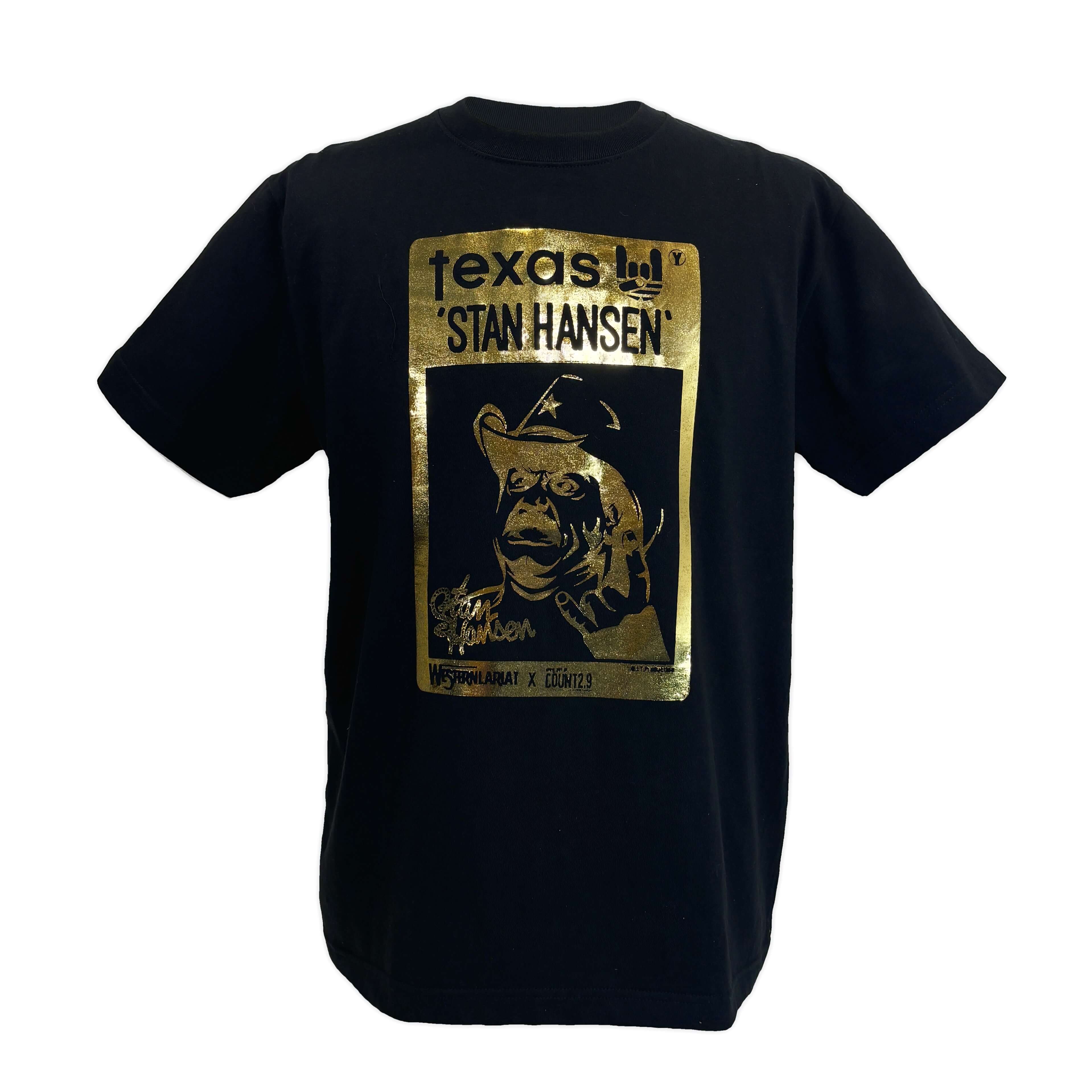 【メール便対応】スタンハンセン×Count2.9 Tシャツ (Gold foil 金箔) 新日本プロレス NJPW 全日本プロレスのサムネイル