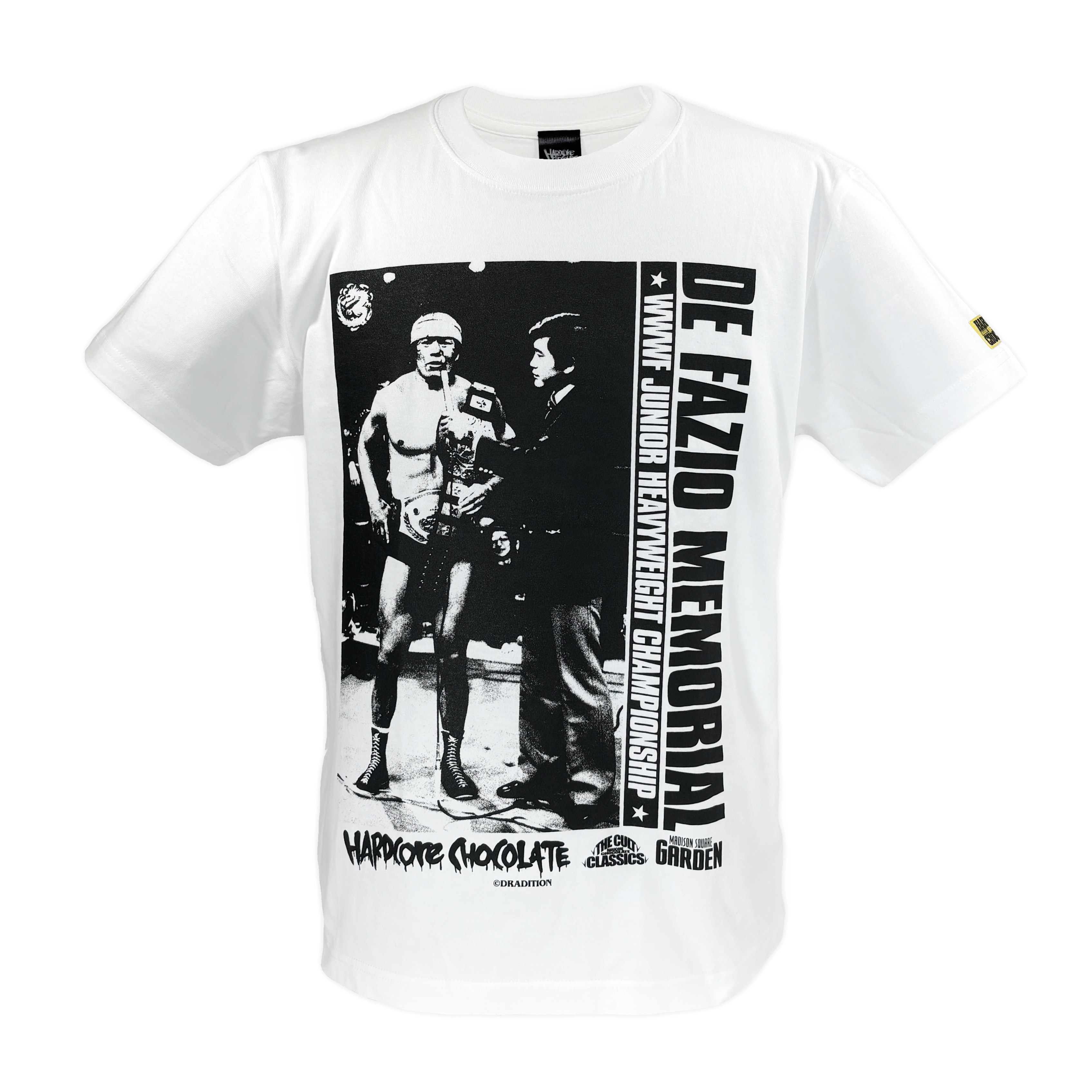 【メール便対応】藤波辰爾/ディファジオ・メモリアル Tシャツ (二冠ホワイト) Hardcore Chocolate/ハードコアチョコレート 新日本プロレス NJPWのサムネイル