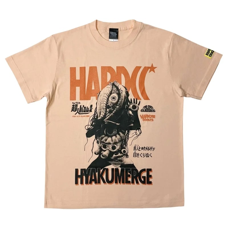 【メール便対応】ヒャクメルゲ Tシャツ (百目操りアプリコット) Hardcore Chocolate/ハードコアチョコレート 超人バロム・1