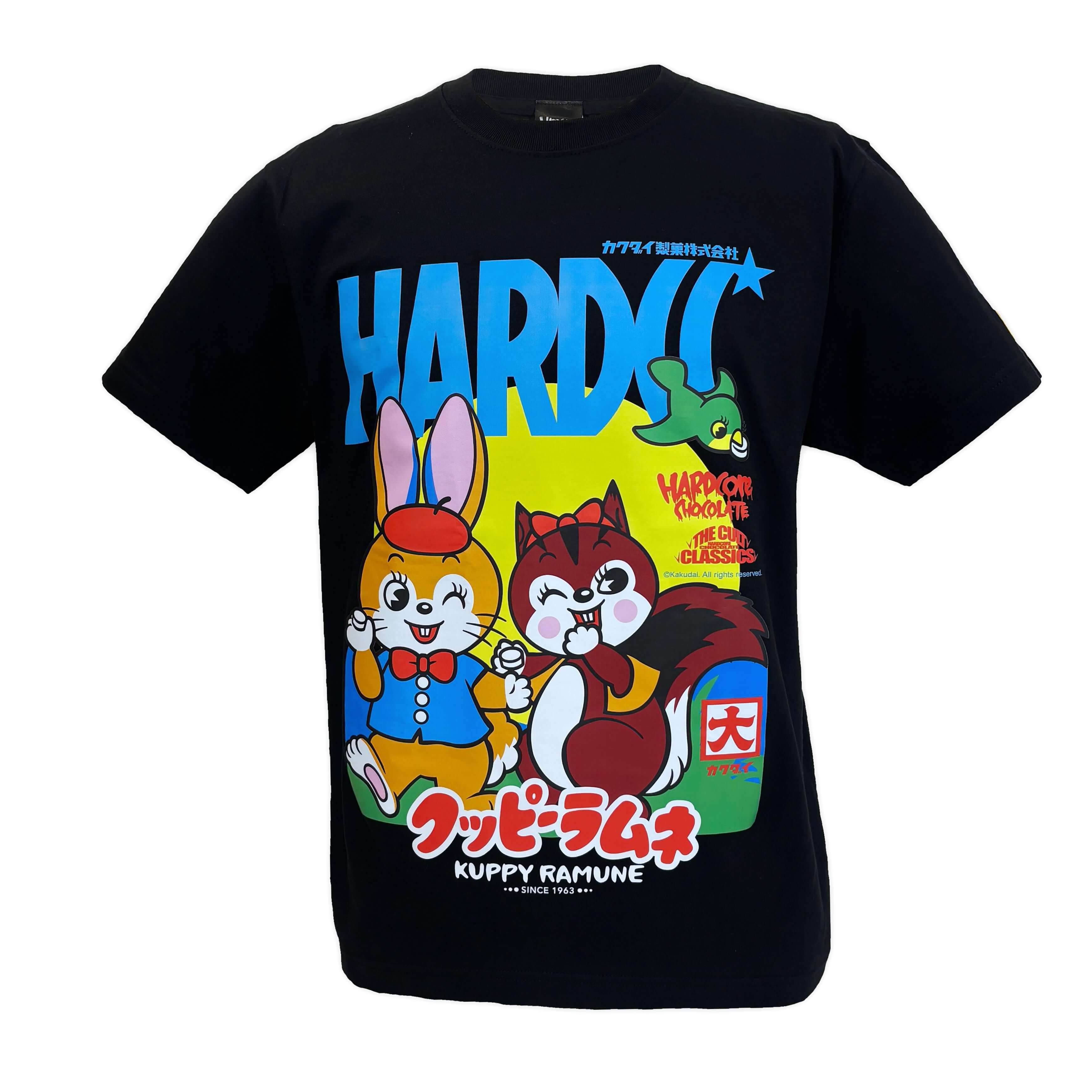 楽天プロレス専門店バックドロップ【メール便対応】クッピーラムネ Tシャツ （ハローブラック） Hardcore Chocolate/ハードコアチョコレート