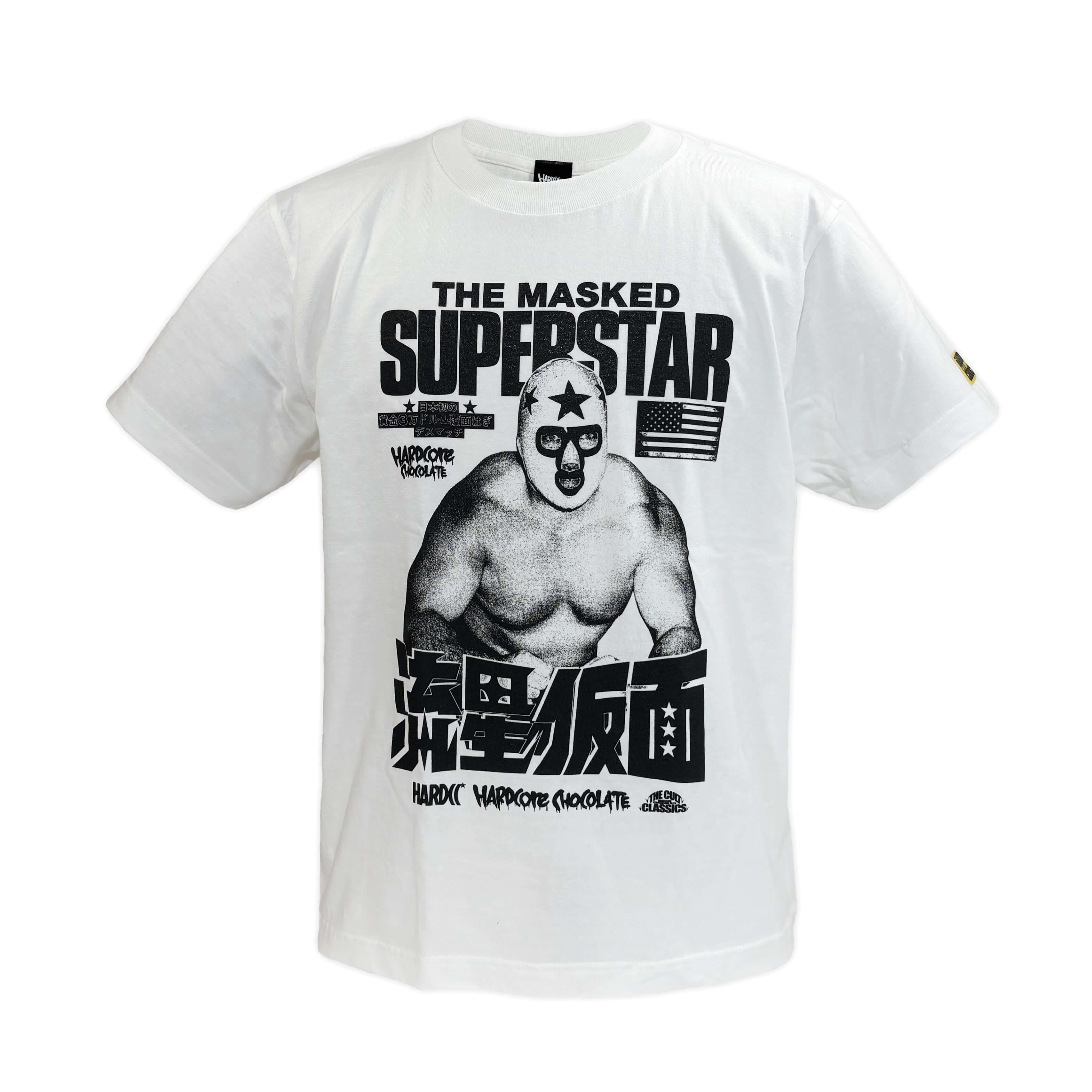 【メール便対応】マスクド・スーパースター Tシャツ (流星バニラホワイト) Hardcore Chocolate/ハードコアチョコレート 新日本プロレス NJPWのサムネイル