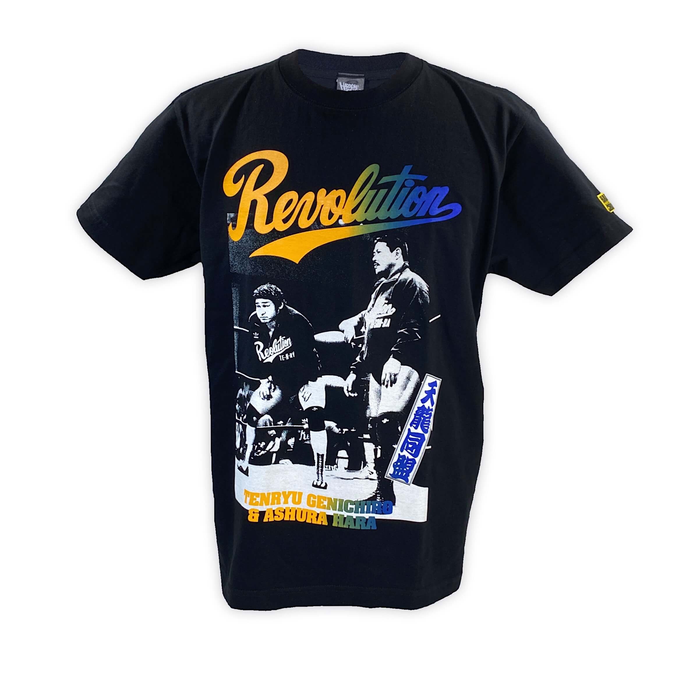 【メール便対応】龍原砲 / 天龍同盟 (レボリューションブラック) Tシャツ Hardcore Chocolate/ハードコアチョコレート新日本プロレス NJPW 全日本プロレスのサムネイル