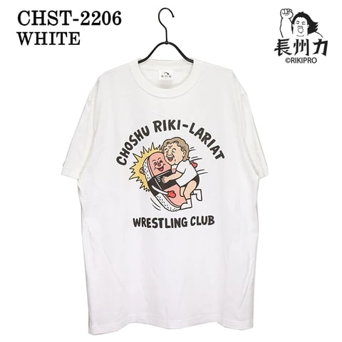 【メール便対応】長州力 Choshu Riki-Laliat Wrestling Club Tシャツ (ホワイト) 新日本プロレス NJPW