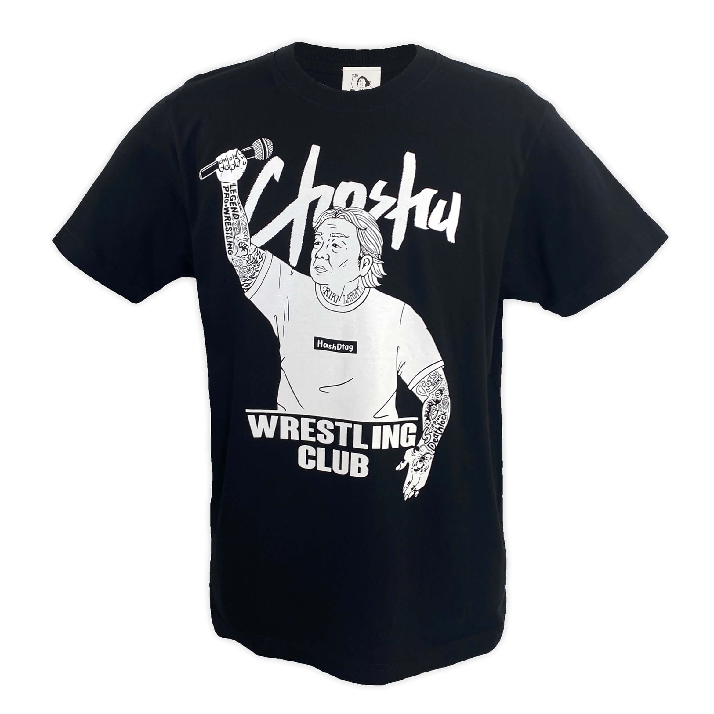 長州力 Choshu Wrestling Club 半袖Tシャツ (ブラック) 新日本プロレス NJPW