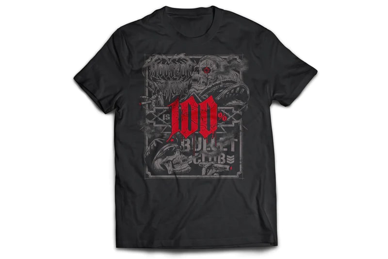 【メール便対応】EVIL＆ディック東郷 HOUSE OF TORTURE IS 100% BULLET CLUB Tシャツ 新日本プロレス NJPW