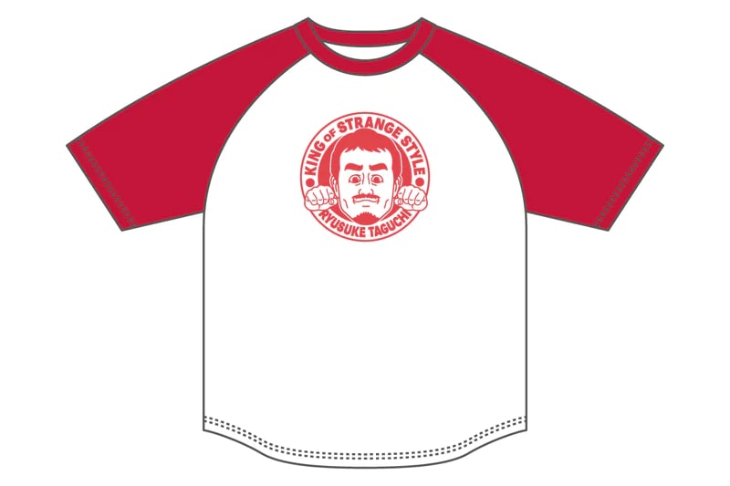【クリアランスセール】【メール便対応】田口隆祐 ラグランTシャツ (レッド) 新日本プロレス NJPWのサムネイル