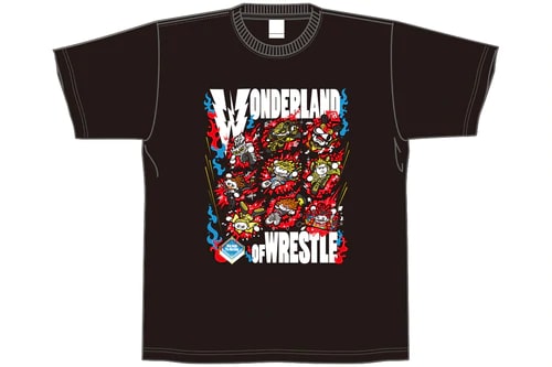 WONDERLAND OF WRESTLE Tシャツ (キタザワ. ver.) 新日本プロレス NJPW