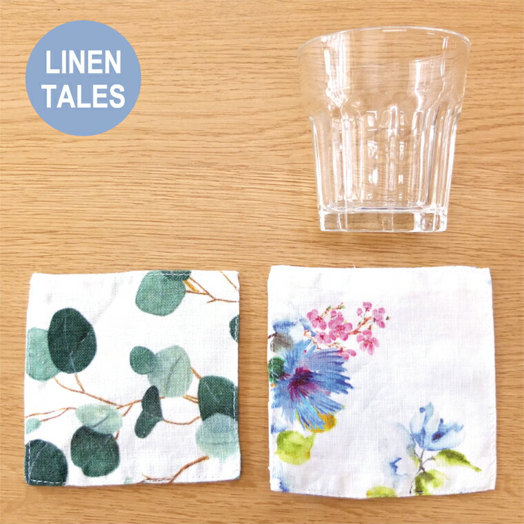 【X'mas & New Year Sale 10%OFF】 コースター リトアニアリネン カフェ マット リネン 麻 リネン100％..