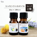 夜用 ナイトブレンド 昼用 アクティブブレンド アロマオイル 10ml セット 天然100% 精油 エッセンシャルオイル アロマ加湿器 部屋 全体 自律神経 イライラ 解消 花以外の プレゼント に