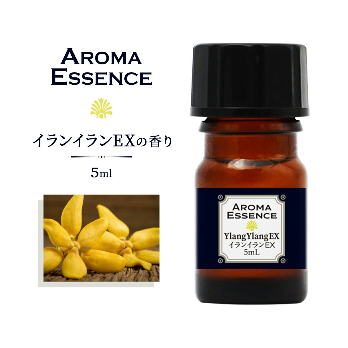 アロマオイル イランイランEX 5ml 香り アロマエッセンス 調合香料 芳香用 ルームフレグランス リードディフューザー 香料 癒し エッセンス アロマポット...
