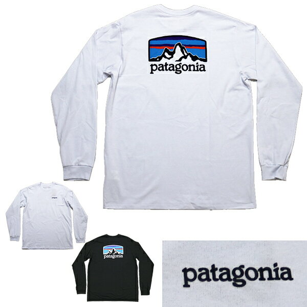 パタゴニア ロンT ロングTシャツ 長袖Tシャツ メンズ フィッツロイ ロゴ ロングスリーブ レスポンシビリティー Tシャツ patagonia M's L/S Fitz Roy Horizons Responsibili T-Shirt P6ロゴ 品番 38514