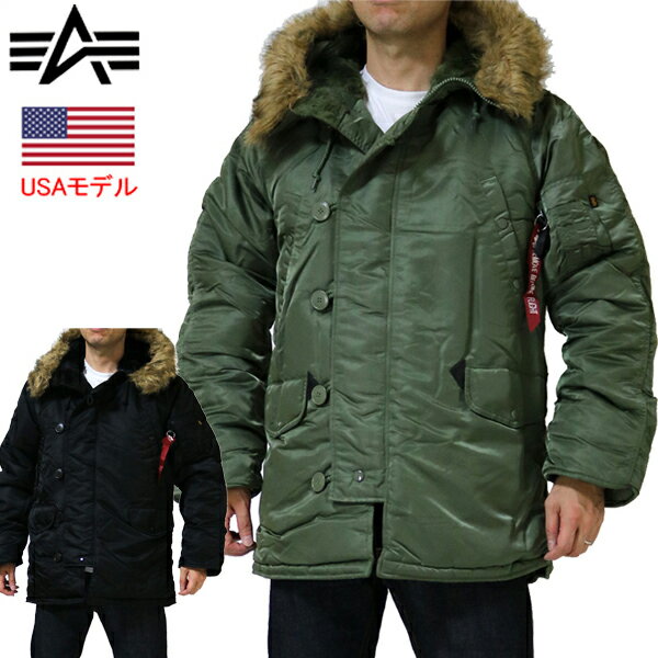 ե N-3B ALPHA INDUSTRIES ե ȥ꡼ ALPHA N3B Parka ե N3-Bѡ ꥫǥ USǥ US ̵  åå