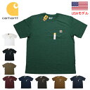 カーハート Tシャツ メンズ カーハート Tシャツ ポケT 1ポイント Carhartt Workwear Pocket Short-Sleeve T-Shirt K87 メンズ 半袖 無地 定番モデル USAモデルUSカーハート ビッグサイズT ヘビーウェイトT アメリカサイズ WIP UK