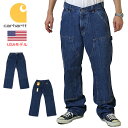 カーハート ぺインターパンツ ダブルニーデニムパンツ WニーUS Carhartt LOOSE FIT DOUBLE FRONT UTILITY LOGGER JEAN カーハート ワークパンツ カーハートぺインター ワーク系 カーペンターパンツ ダックパンツ ワイドパンツ