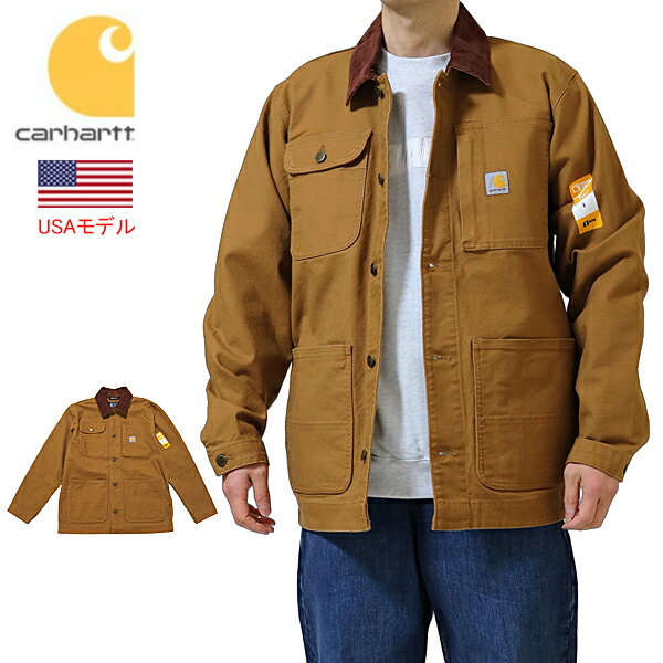 カーハート チョアコート カバーオール USモデル ミシガンジャケット ミシガンコート ミシガンチョア 定番アウター ハーフコート CARHARTT RUGGE...