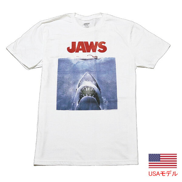 ジョーズ Tシャツ オフィシャルライセンスTシャツ ムービーTシャツ 映画Tシャツ 半袖Tシャツ アメリカ輸入品 正規品 American Classics Tシャツ MENS LIGHTWEIGHT T-SHIRT JAWS
