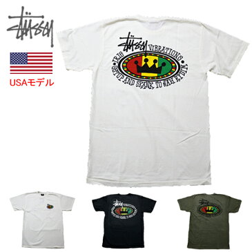 ステューシー Tシャツ STUSSY RASTA OVAL PIG.DYED TEE 半袖Tシャツ ピグメント加工 ユーズド加工 後染め加工 ビンテージ加工 古着風加工 ピグメントT ストックロゴ ■品番 1904523