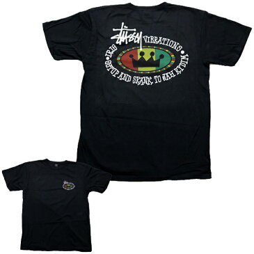 ステューシー Tシャツ STUSSY RASTA OVAL PIG.DYED TEE 半袖Tシャツ ピグメント加工 ユーズド加工 後染め加工 ビンテージ加工 古着風加工 ピグメントT ストックロゴ ■品番 1904523