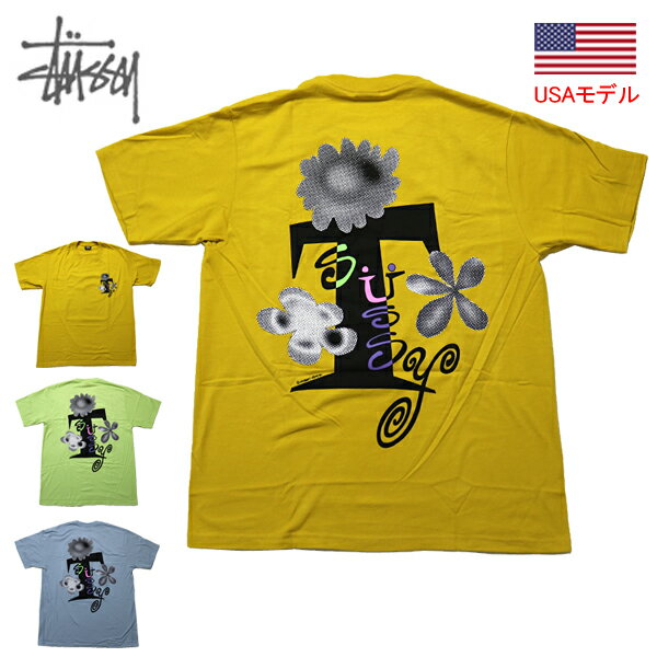 ステューシー Tシャツ 半袖T STUSSY ACID FLOWERS S/S TEE USモデルTシャツ 半袖Tシャツ ■品番 194737 送料無料