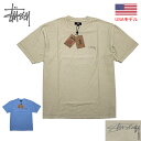 ステューシー ペアTシャツ ステューシー Tシャツ 1ポイントT STUSSY PIGMENT DYED INSIDE OUT CREW 半袖Tシャツ ステューシー インサイドアウトクルー 1140283▲