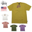 ステューシー ペアTシャツ ステューシー 半袖Tシャツ STUSSY PIGMENT DYED CREW ピグメント加工 ヘビーウエィト素材 ニット 1140320▲