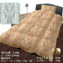 羽毛合掛布団 ダウン 85% 0.6kg 羽毛合掛 布団 羽毛 羽毛ふとん 春・秋用 シングル ピンク系 ブルー系 柄お任せ 無地ブラウン 無地生成立体キルト ...
