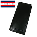 トミーヒルフィガー 長財布 メンズ トミーヒルフィガー 財布 31TL19X019-001Black 長財布 メンズ 小銭入れ付