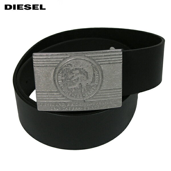 ディーゼル ベルト（メンズ） DIESEL ディーゼル メンズ レザーベルト ブラック X06193 PR227 T8013 サイズ：75