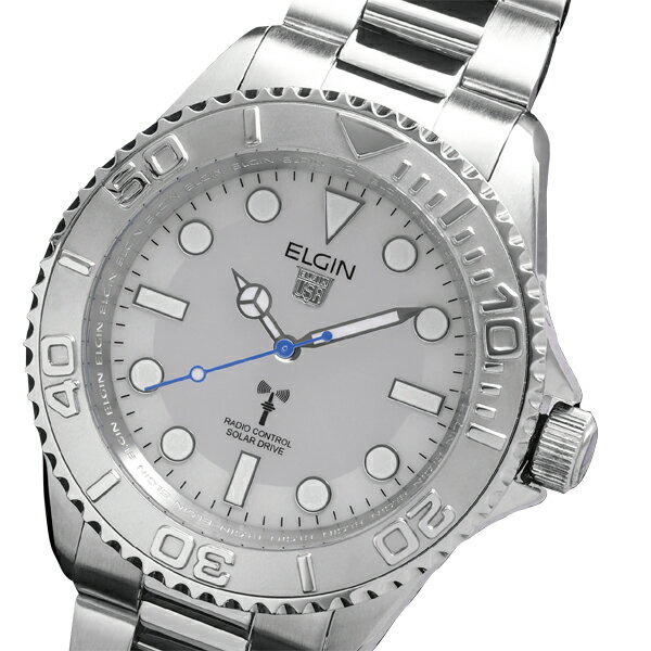 エルジン 腕時計（メンズ） ソ−ラ−電波ウォッチ エルジン NEW ソーラー 腕時計 FK1430S-WP メーカー保証 ムーズメント 日本製