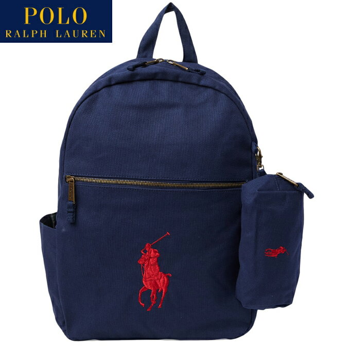 ラルフローレン ポロ ラルフローレン ジュニア リュック 9AR071 BCV ポーチ付 バックパック デイバッグ POLO Ralph Lauren