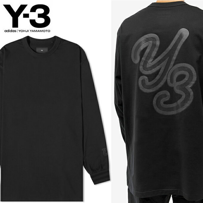 アディダス ワイスリー Tシャツ IQ2146 ブラック 長袖 ロンT バックプリント ロゴ ヨウジヤマモト Y-3 アディダス adidas