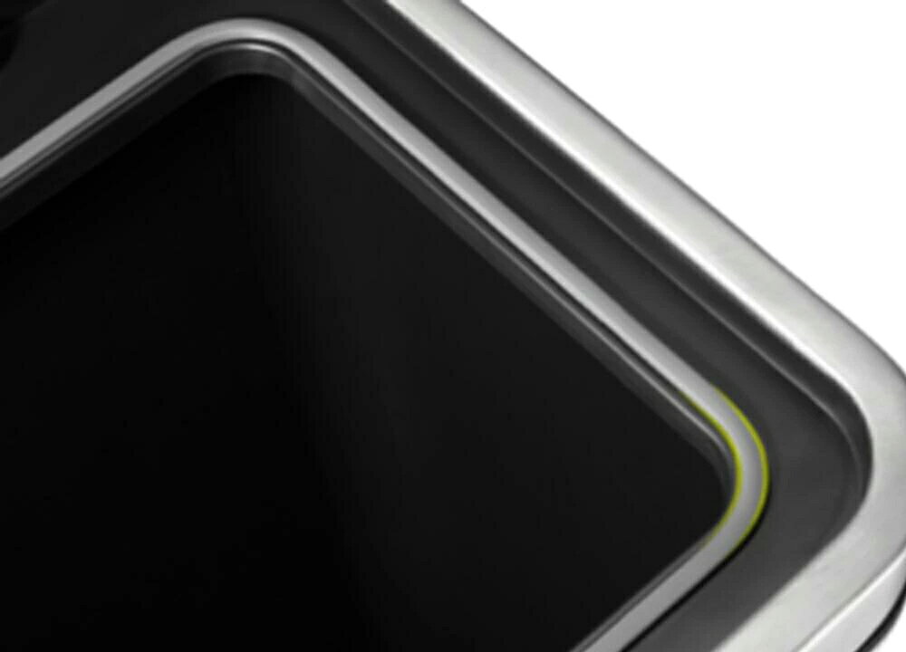 訳あり 傷あり エックスキューブステップビン 20L+20L EKO JAPAN ステンレス ソフトクローズ 分別 ゴミ箱 フタ付き シルバー ダストボックス EK9368 [2]