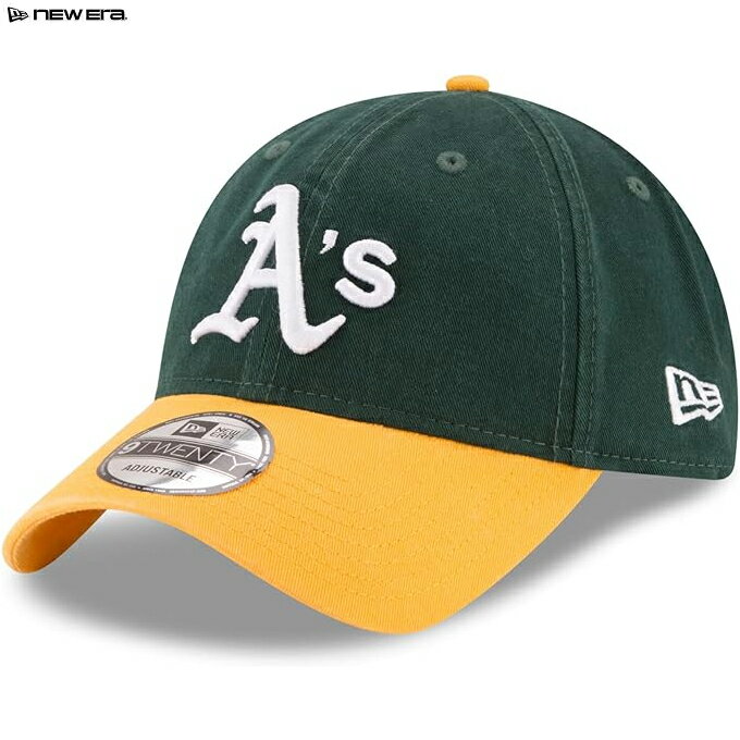樂天商城 - ニューエラ キャップ 60235232 9TWENTY オークランド・アスレチックス 920 キャップ 帽子 MLB ロゴ サイズ調節可能 NEW ERA