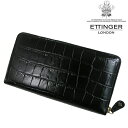 エッティンガー/ETTINGER ラウンドファスナー長財布 メンズ CC2051EJ-EBONY