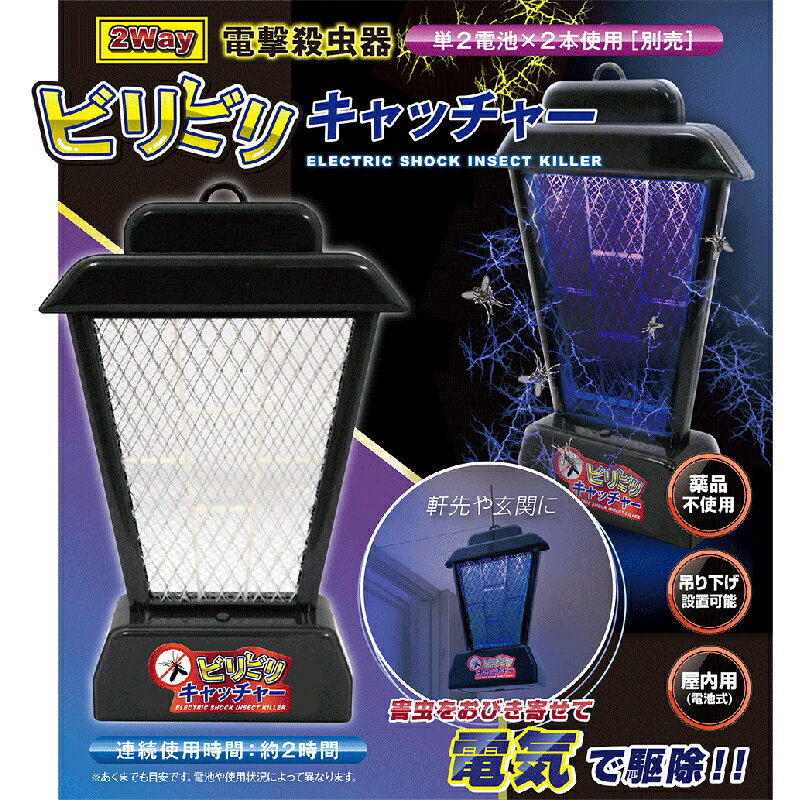 殺虫 2Way 電撃殺虫器　ビリビリキャッチャー AXL-222通販格安セール情報　楽天　通販