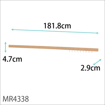 数もの/20台★壁付け【スリム長押(なげし)】180cm| 壁に付けられる家具 フック 帽子掛け おしゃれ ウォールラック 長押 ウォールハンガー 壁 壁掛けハンガー 洋服掛け 賃貸 キーフック コートハンガー ハンガーフック コート掛け ウォールフック ラック ウォール 鍵かけ