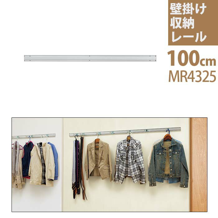 アルミ【壁掛け収納レール】100cm| 壁に付けられる家具 フック 帽子掛け ウォールラック ウォールハンガー ハンガー 壁掛けハンガー 洋服掛け 壁掛けフック コートハンガー ハンガーフック 玄関 ウォール 壁収納 クローゼット 壁掛け 壁付け コート掛け レールフック 壁