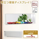 ウォールメイツ正規品【コレクションケース L402 サイズ:45cmX15cm シルバー】賃貸OK 壁掛け コレクション ケース! フィギュア ミニカー を 石...