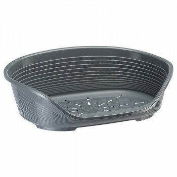 【暮らしラクラク応援セール】ファープラスト 犬用プラスチックベッド シエスタDX 10 ダークグレー 702..