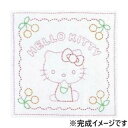 【暮らしラクラク応援セール】オリムパス 刺し子キット 花ふきん ハローキティとさくらんぼ 204【取り寄せ・返品不可商品】