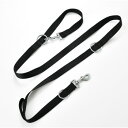 【暮らしラクラク応援セール】中・大型犬用 セブンウェイリード L 黒 004194【取り寄せ・返品不可商品】