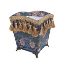 【暮らしラクラク応援セール】ジェニファーテイラー いちご泥棒 脚付ダストBOX Strawberry Thief 33103BX【取り寄せ・返品不可商品】