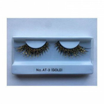 【暮らしラクラク応援セール】プリマ prima つけまつげ カラーリング ゴールド 蝶々 AT-3【取り寄せ・..
