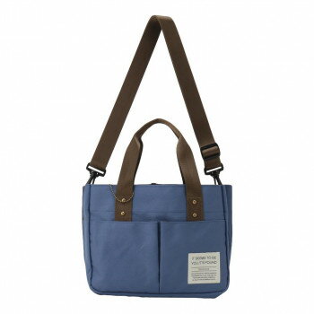 【暮らしラクラク応援セール】優美社　4X50-00 （イノセンス） ONE MILE シリーズ　整理整頓機能付き手提げ ブルー【取り寄せ・返品不可商品】(4)
