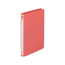 【暮らしラクラク応援セール】LIHIT LAB.(リヒトラブ) リングファイル ディンプル B5 S型(タテ型) 桃 F-862-2【取り寄せ・返品不可商品】